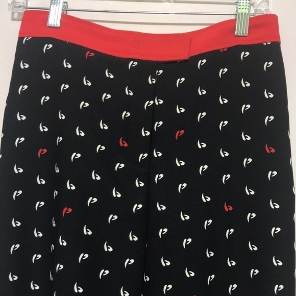 Pinko Black and Red Cropped Pants - Picture 5 of 15